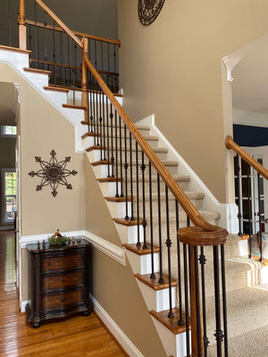 Shape Series 1/2" Square x 44"H Single Knuckle Hollow Iron Baluster (9006)