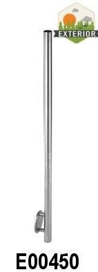 Stainless Steel 1 - 2/3" Newel Post with Wall Mount (E00450) - Stair Parts USA