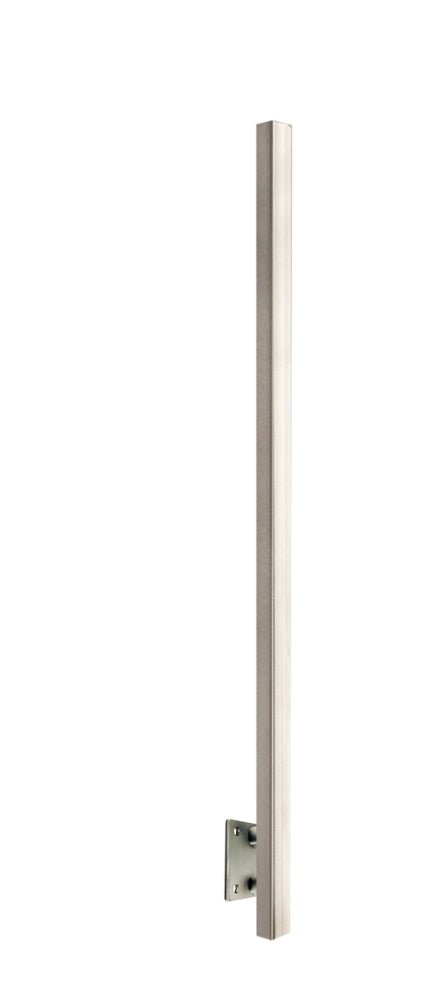 Stainless Steel 1 - 9/16" Square Side Mount Newel Post (E00350, E00350316) - Stair Parts USA