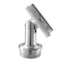 Stainless Steel 2 9/16" x 3/4" Dia., Pivotable Handrail Support for 1 2/3" Handrail (E030) - Stair Parts USA