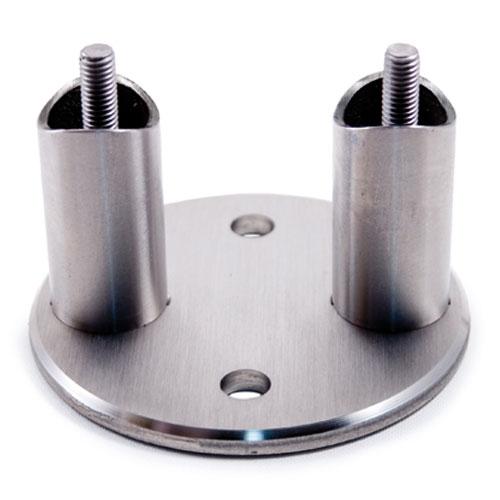 Stainless Steel Anchorage / 3 - 15/16" Dia. x 15/64" for Tube 1 2/3" Dia. (E400 - 304, E400) - Stair Parts USA