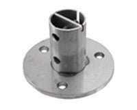 Stainless Steel Anchorage / 3 - 5/16" Dia. X 15/64", 3 Holes 7/16" Dia. for Tube 1 2/3" diameter (E403) - Stair Parts USA