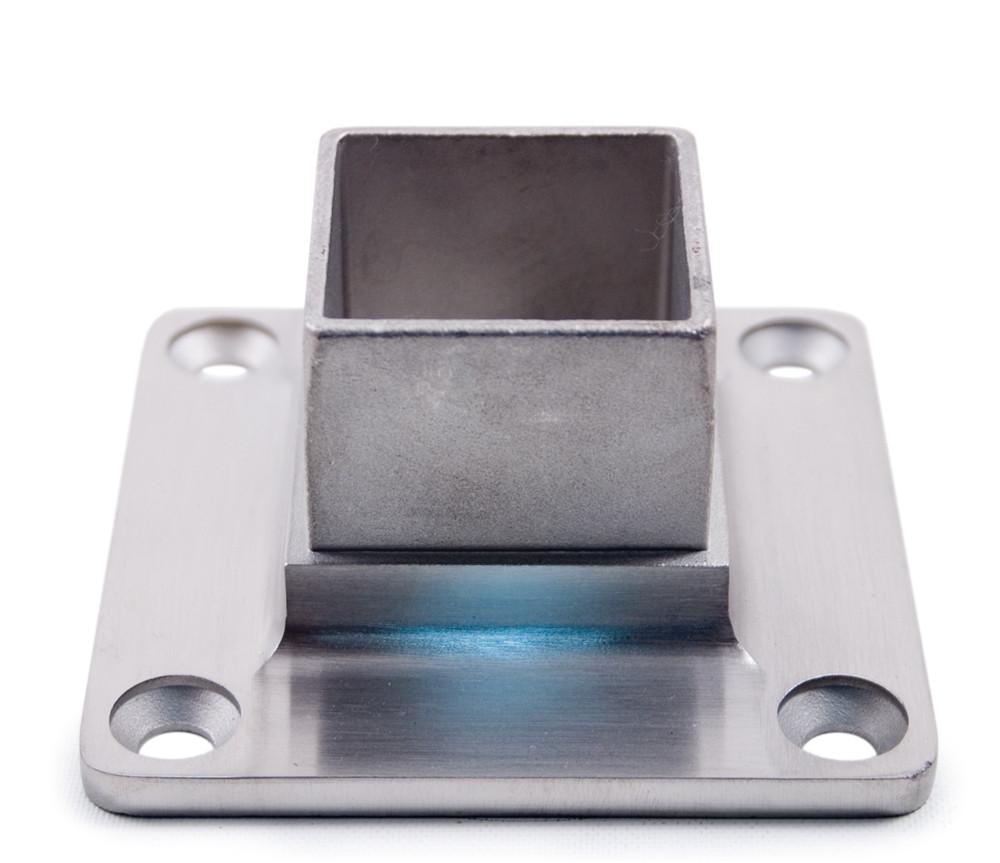 Stainless Steel Anchorage for Square Tube 1 - 9/16" (E4701) - Stair Parts USA