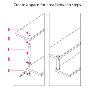 Stainless Steel End Cap for Floating Steps and 1 - 2/3" Round Stainless Steel Tube (ES32020) - Stair Parts USA