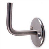 Stainless Steel Handrail Support / 2 - 31/32" x 2 - 31/32", 1/2" Dia., With Screw and Internal Thread M6 (E02242) - Stair Parts USA