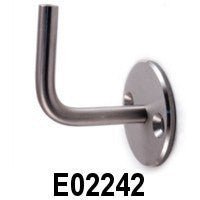Stainless Steel Handrail Support / 2 - 31/32" x 2 - 31/32", 1/2" Dia., With Screw and Internal Thread M6 (E02242) - Stair Parts USA