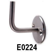 Stainless Steel Handrail Support / 2 - 61/64" x 2 - 61/64", 1/2" Dia., With Internal Thread M6 (E0224) - Stair Parts USA