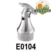 Stainless Steel Handrail Support / 2 - 9/32" x 3/4" Dia, For Tube 1 2/3" Dia., Pivotable (E0104, E0104 - 316) - Stair Parts USA