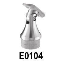 Stainless Steel Handrail Support / 2 - 9/32" x 3/4" Dia, For Tube 1 2/3" Dia., Pivotable (E0104, E0104 - 316) - Stair Parts USA