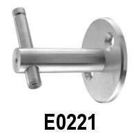 Stainless Steel Handrail Support / 3 - 5/32" Dia. x 13/64", Adjustable Height (E0221) - Stair Parts USA