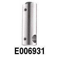 Stainless Steel Round Bar Holder for Int. 1 2/3" Round Newel Post - Stair Parts USA