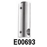 Stainless Steel Round Bar Holder for Int. 1 2/3" Round Newel Post