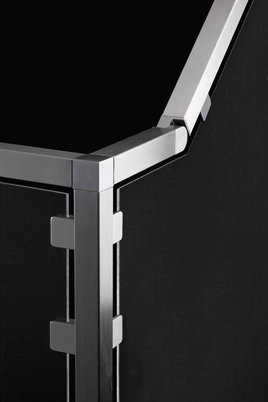 Stainless Steel T Fitting for Square Tube 1 - 9/16" (E4733) - Stair Parts USA