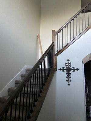 Straight Series 1/2" Square x 44"H Hollow Iron Baluster (9000)