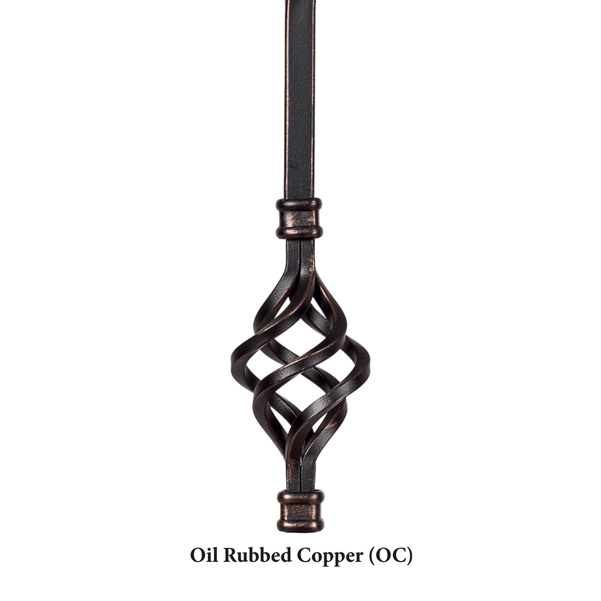 Straight Series 1/2" Square x 44"H Hollow Iron Baluster (9000) - Stair Parts USA