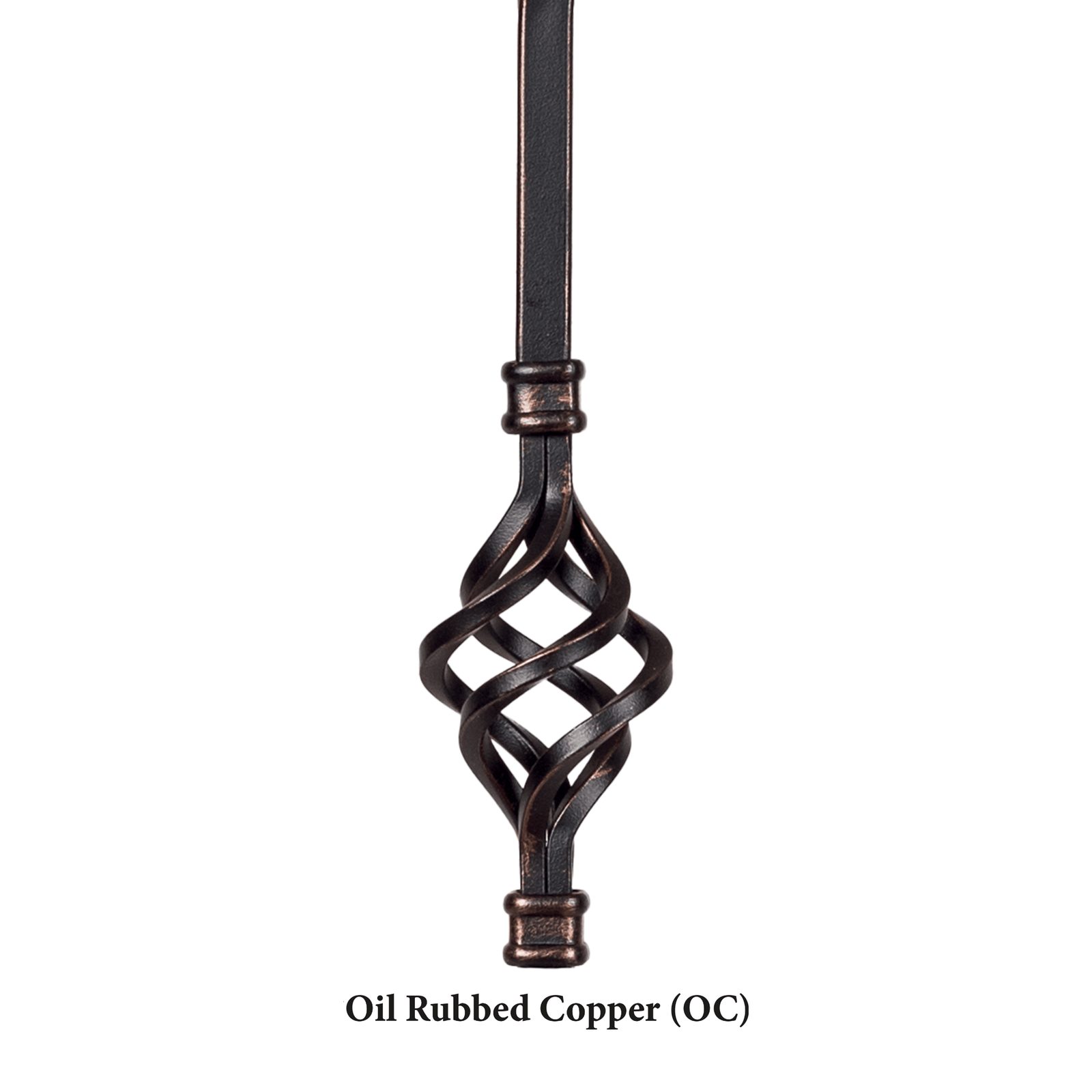 Straight Series 1/2" Square x 44"H Hollow Iron Baluster (9000)