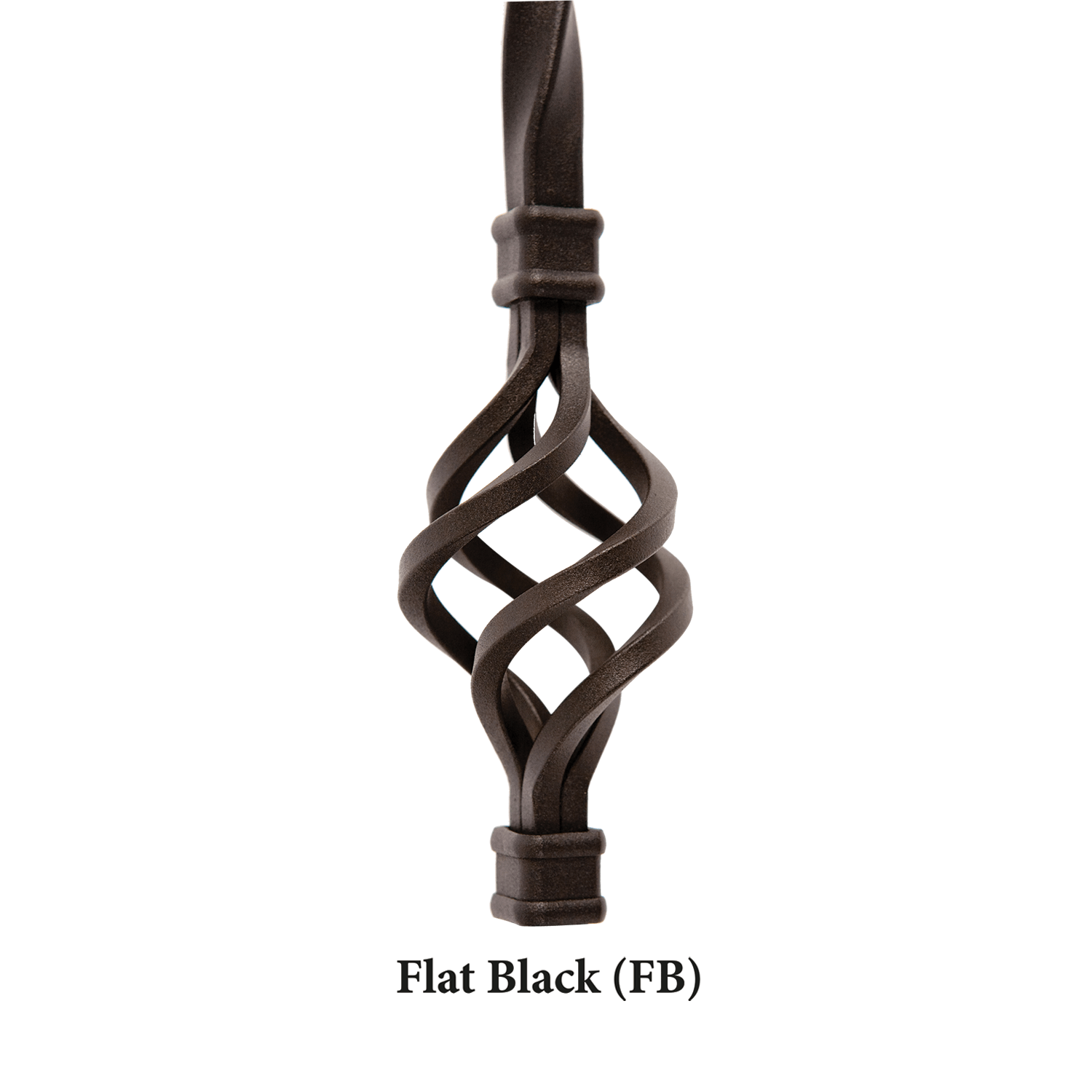 Straight Series 1/2" Square x 44"H Hollow Iron Baluster (9000)