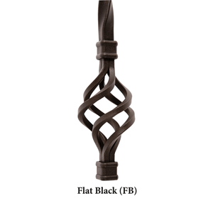 Straight Series 1/2" Square x 44"H Hollow Iron Baluster (9000)