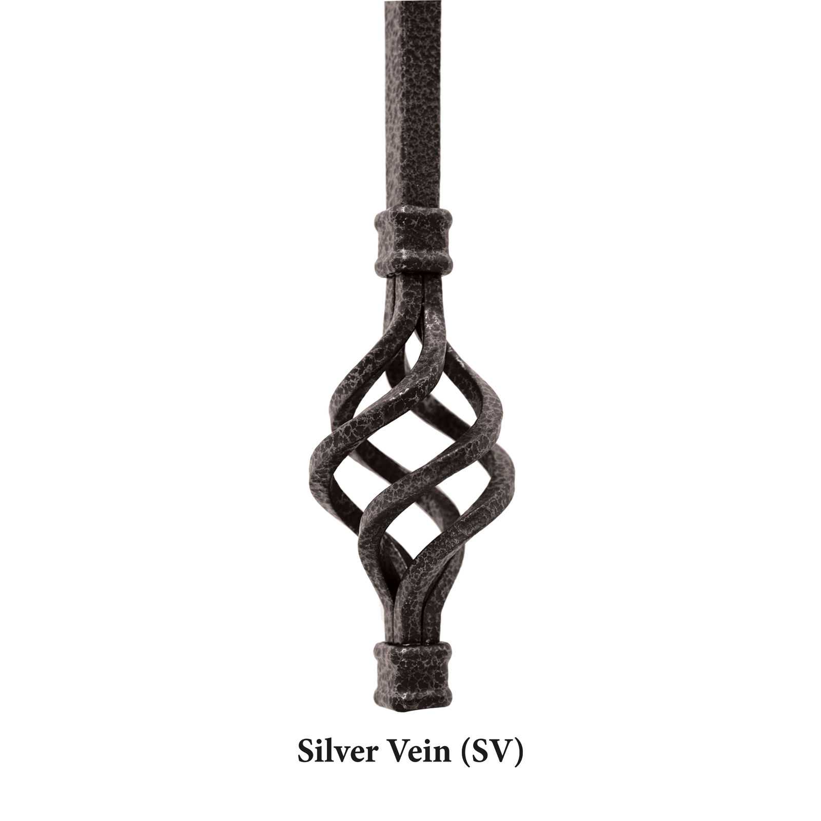 Straight Series 1/2" Square x 44"H Hollow Iron Baluster (9000)