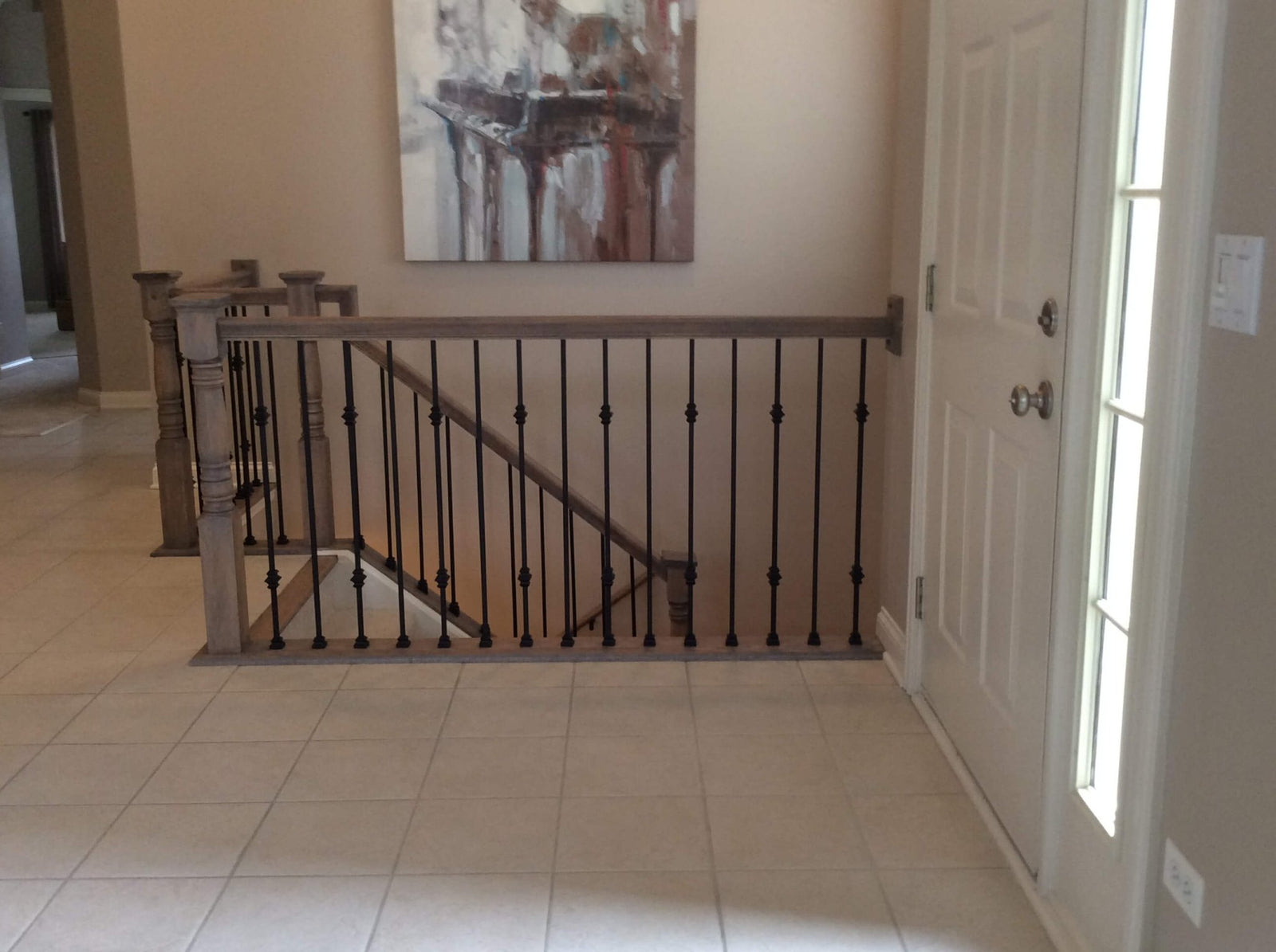 Straight Series 1/2" Square x 44"H Hollow Iron Baluster (9000)