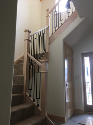 Straight Series 1/2" Square x 44"H Hollow Iron Baluster (9000)