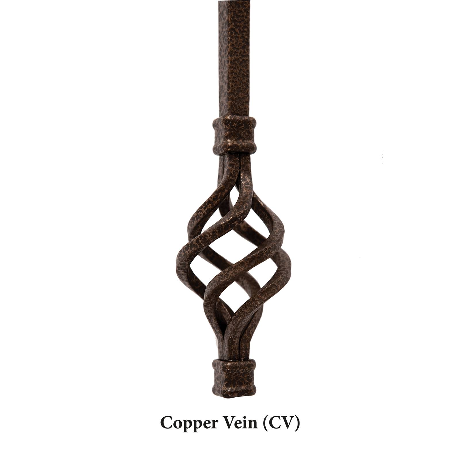 Straight Series 1/2" Square x 44"H Hollow Iron Baluster (9000)