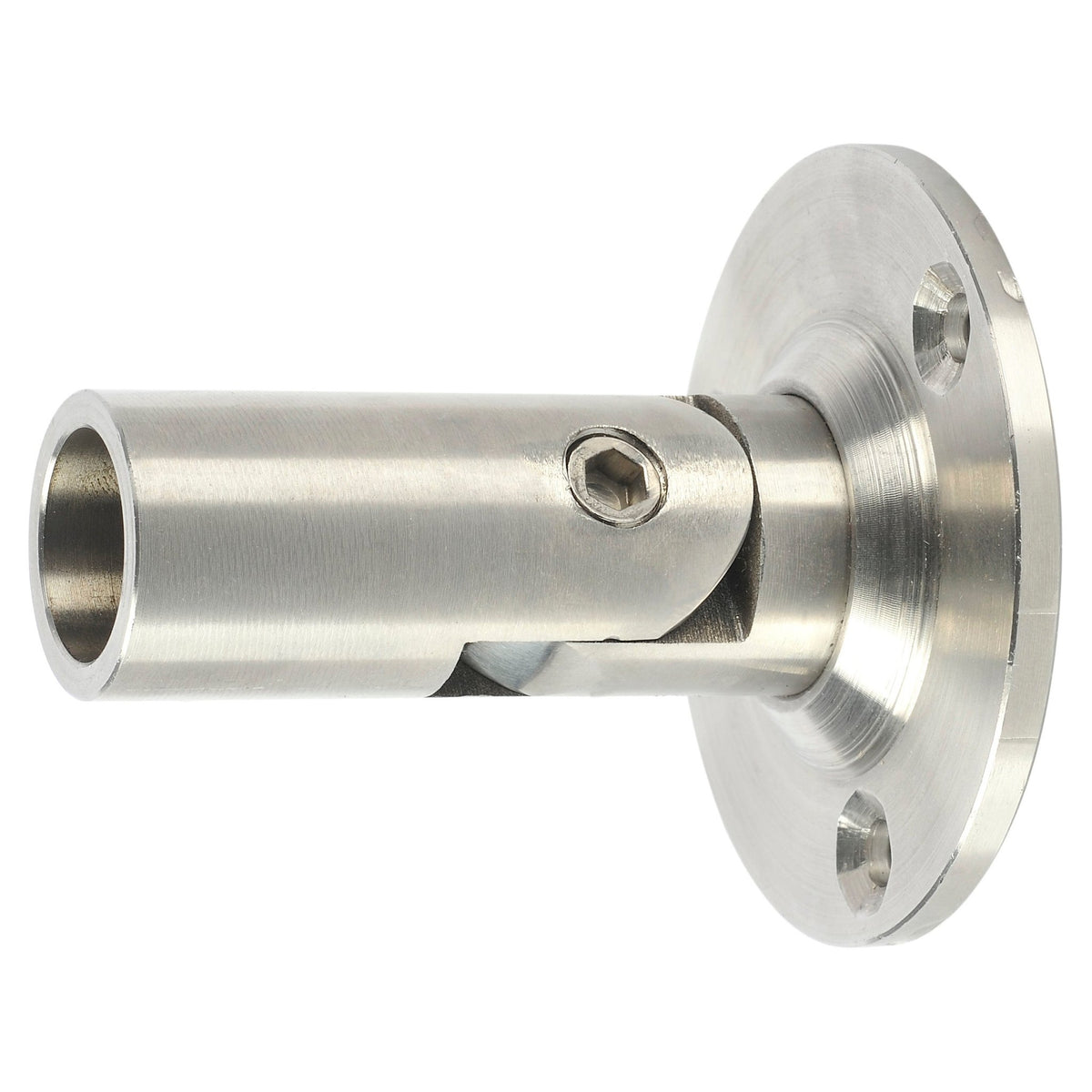 Swivel Bracket for 5/8" Horizontal Hollow Iron Bar Railing (T - CS - 5.1.2, Stainless Steel or Satin Black) - Stair Parts USA