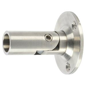 Swivel Bracket for 5/8" Horizontal Hollow Iron Bar Railing (T - CS - 5.1.2, Stainless Steel or Satin Black) - Stair Parts USA