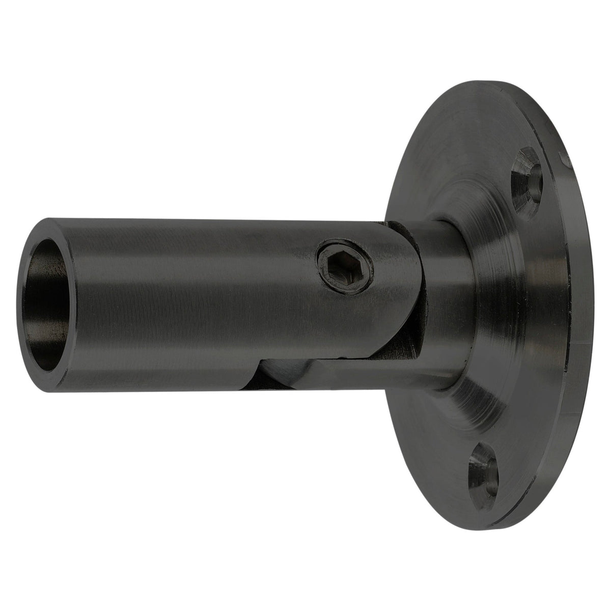 Swivel Bracket for 5/8" Horizontal Hollow Iron Bar Railing (T - CS - 5.1.2, Stainless Steel or Satin Black) - Stair Parts USA