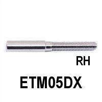 Threaded Terminal (Right or Left) for Rope 13/64" (ETM05) - Stair Parts USA