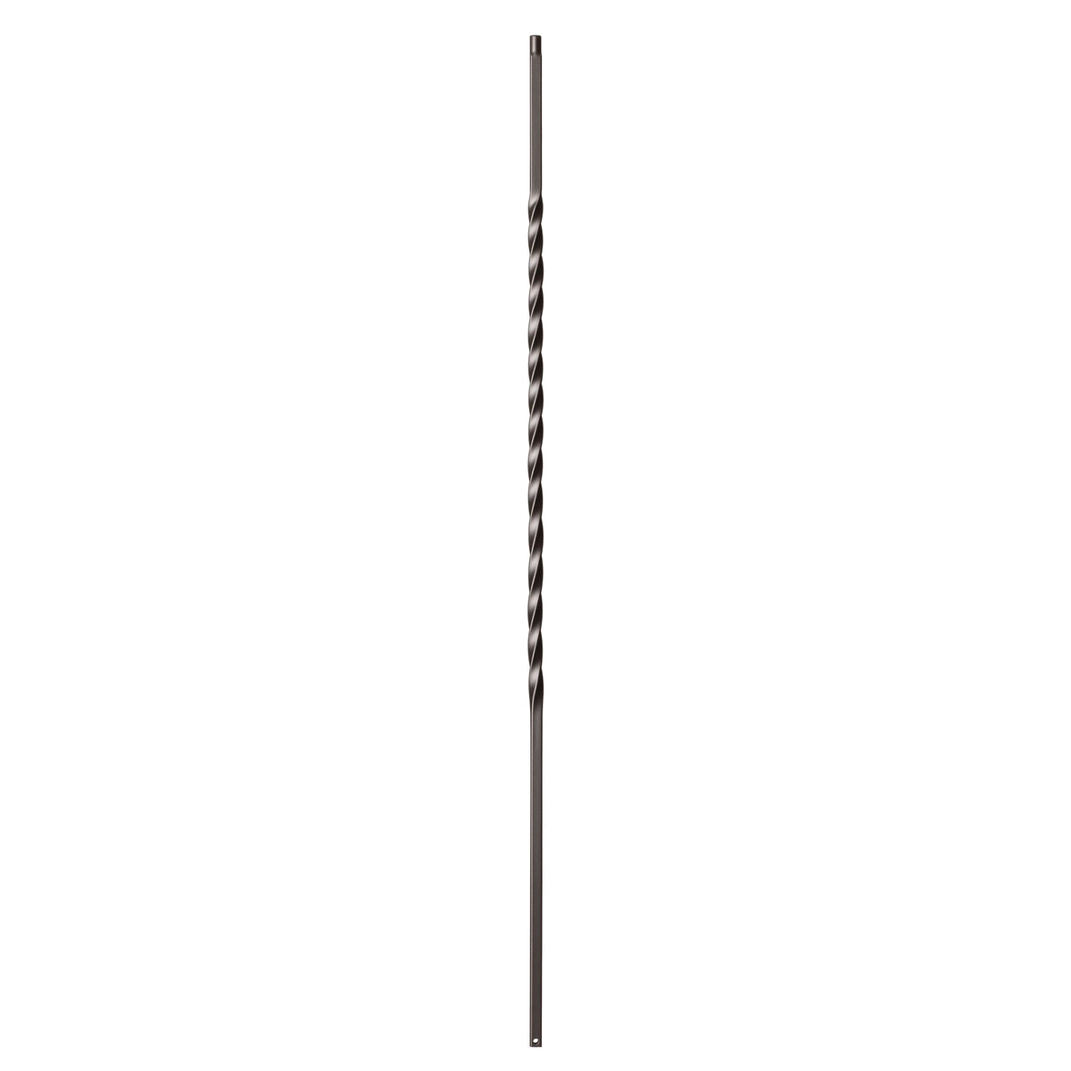 Twist Series 1/2" Square x 44"H Long 22" Twist Hollow Iron Baluster (9080) - Stair Parts USA