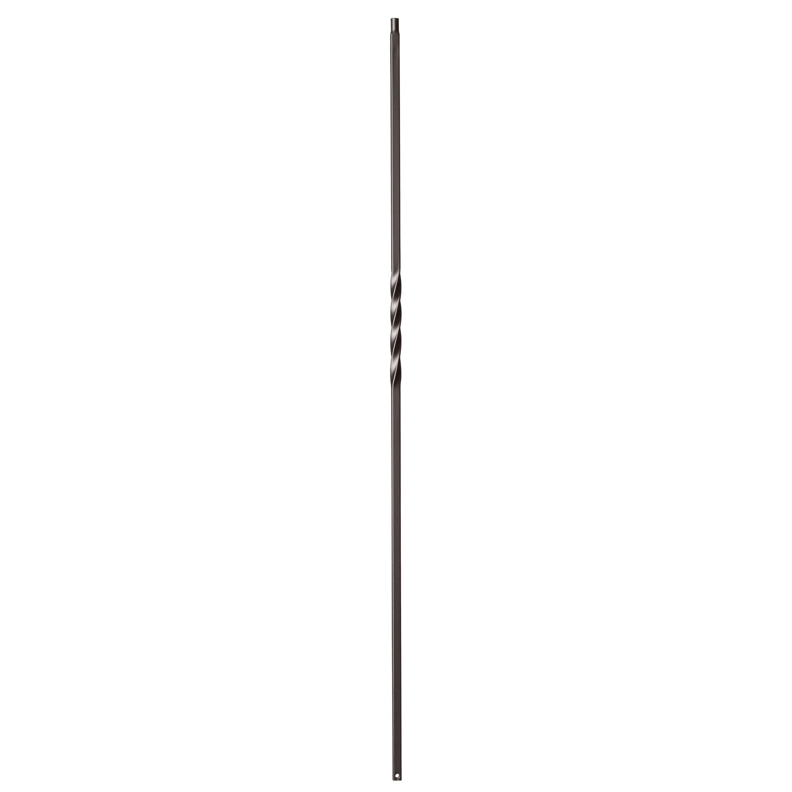 Twist Series 1/2" Square x 44"H Single Twist Hollow Iron Baluster (9001)