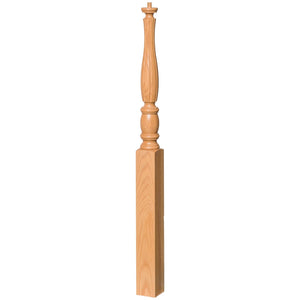 Utah 3 - 1/2" x 48" 5511 Pin Top Turned Newel (5511, 5511F, 5511R) - Stair Parts USA