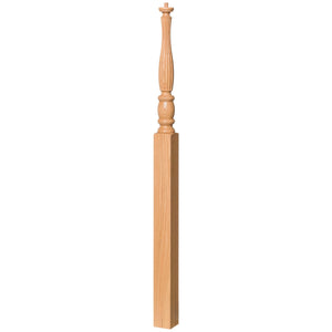 Utah 3 - 1/2" x 60" 5515 Pin Top Turned Newel - Stair Parts USA