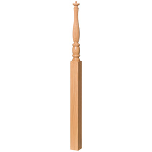 Utah 3" x 60" 5715 Pin Top Turned Newel - Stair Parts USA